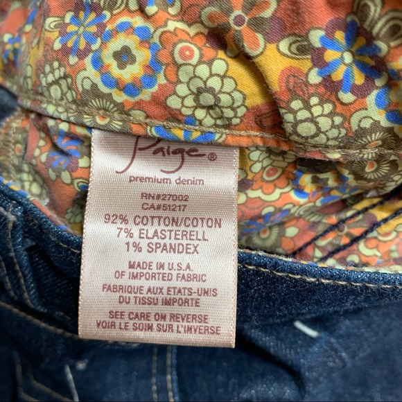 PAIGE roxley jeans dark wash size 25 bootcut flare - Picture 10 of 16